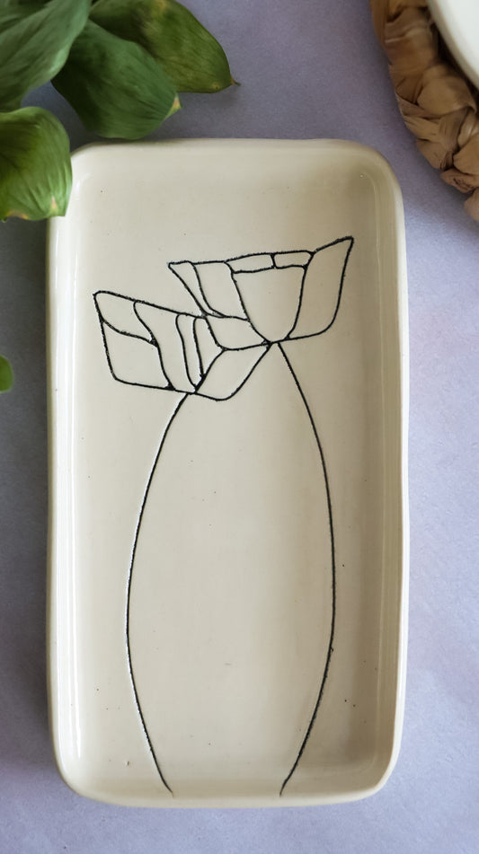 Ceramic Tray: Poppy