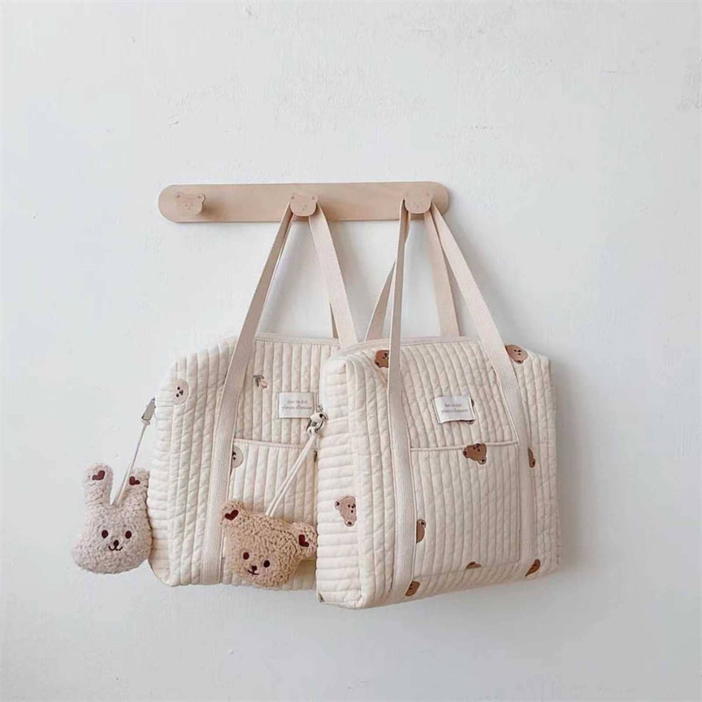 Amapola Embroidered Stroller and Diaper Bag