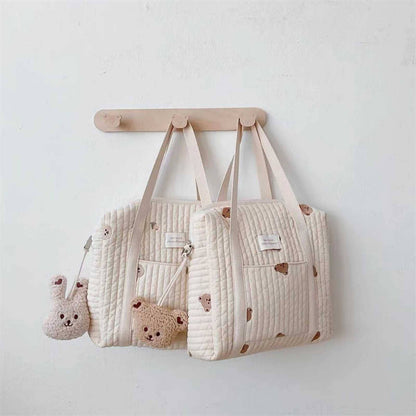 Amapola Embroidered Stroller and Diaper Bag