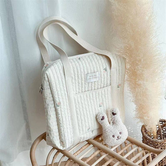 Amapola Embroidered Stroller and Diaper Bag