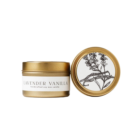 Tin Soy Candle - Lavender Vanilla