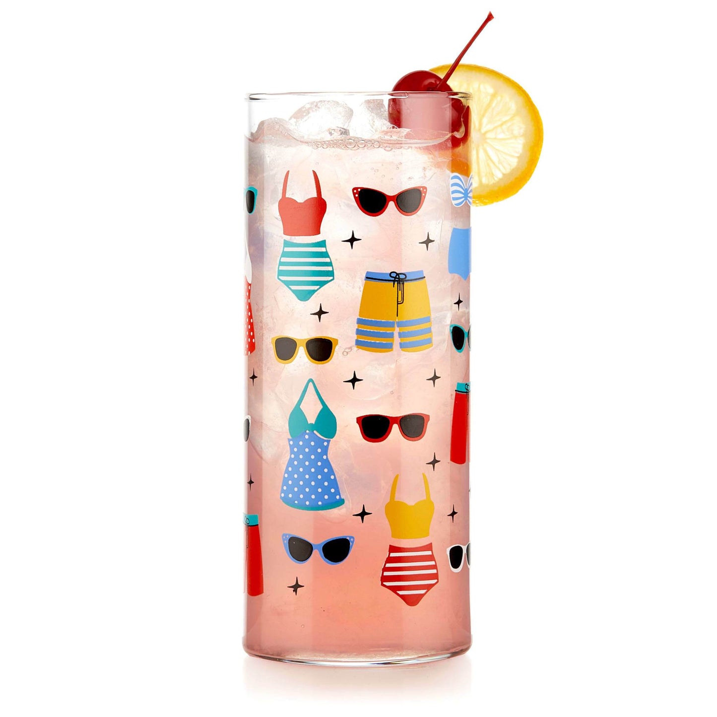 Vintage Swimsuits Cooler Glasses | Set of 4