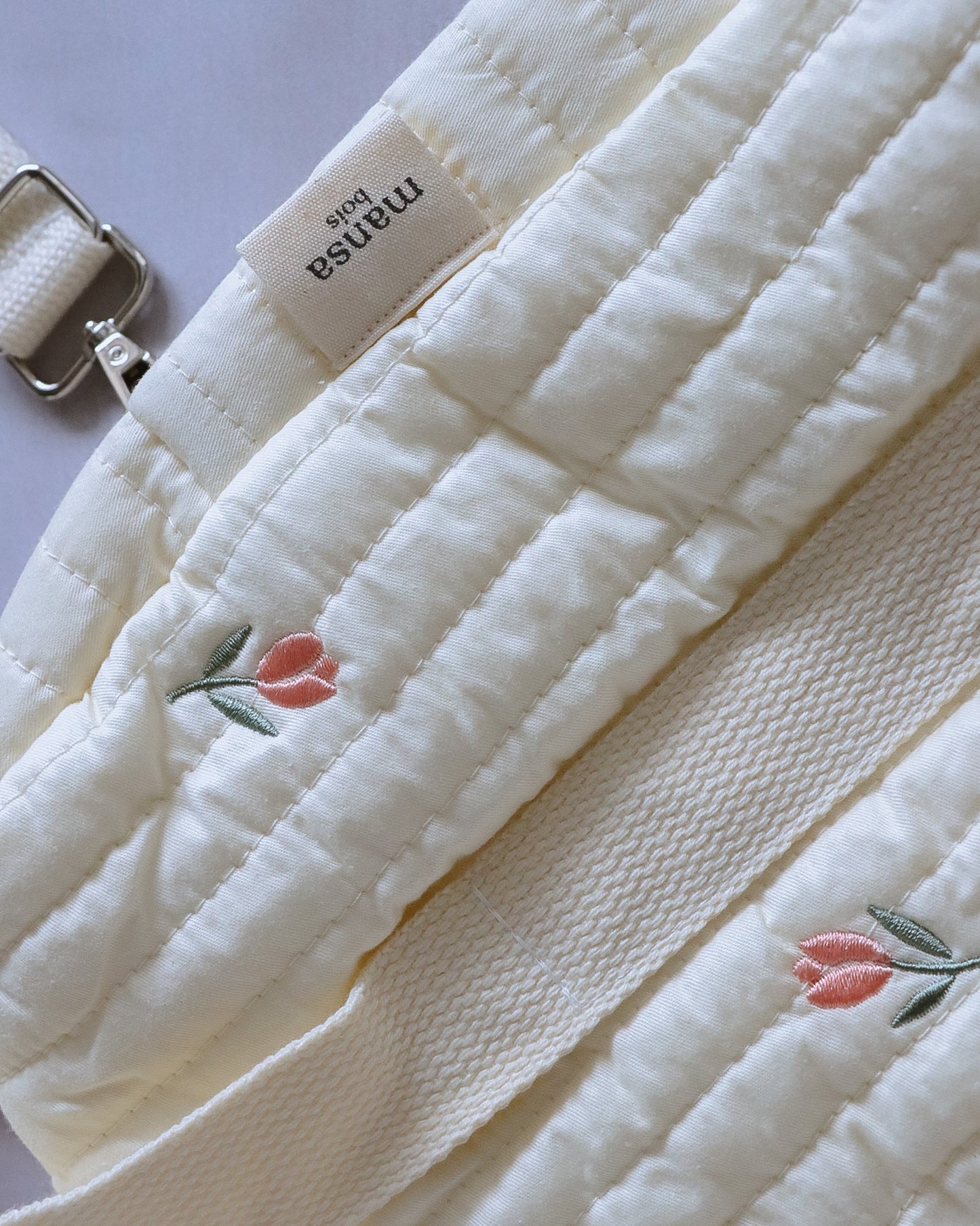 Amapola Embroidered Stroller and Diaper Bag