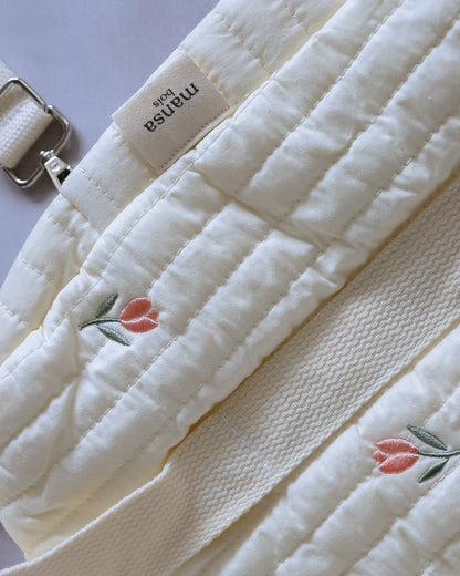 Amapola Embroidered Stroller and Diaper Bag