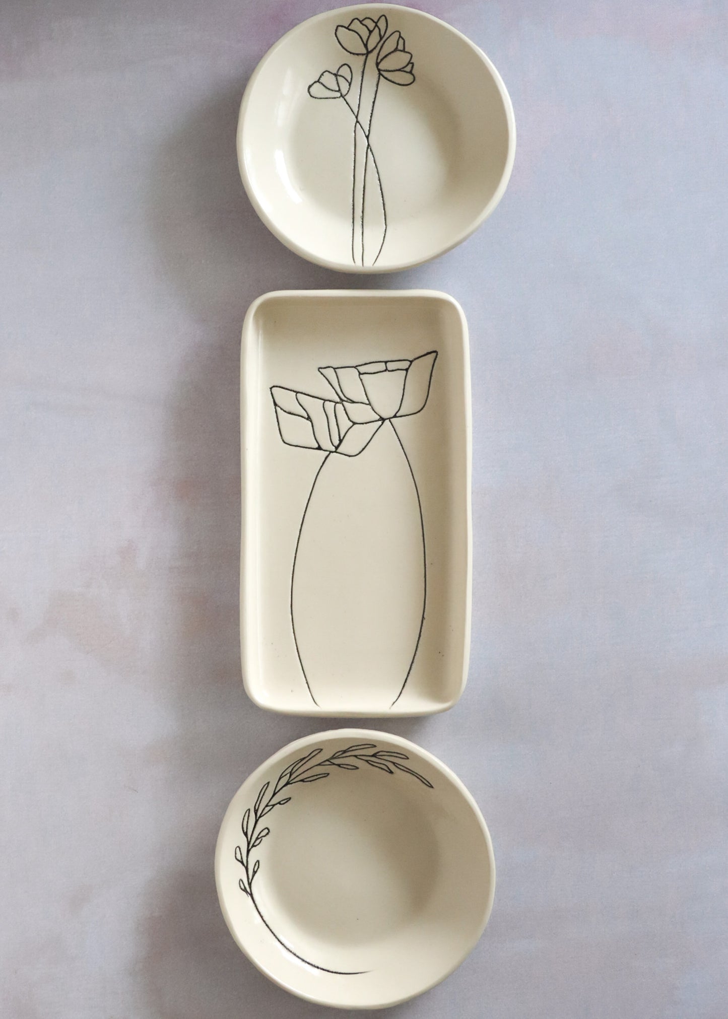Ceramic Tray: Poppy